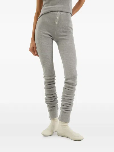 1989 Studio Stretch Fabric Waffle Leggings In Grey