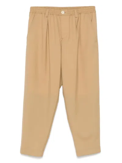 Marni Tapered-leg Elasticated-waist Trousers In Nude
