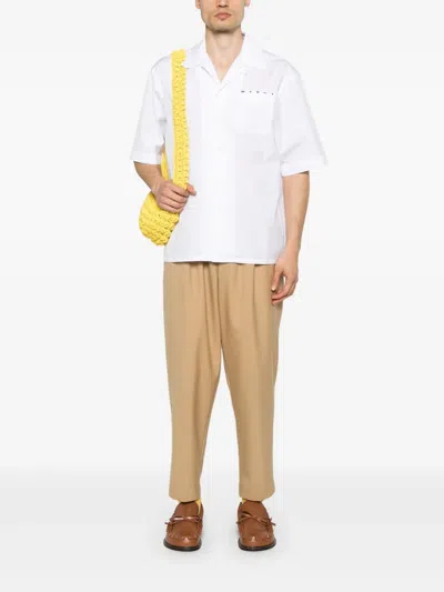 Marni Tapered-leg Elasticated-waist Trousers In Nude