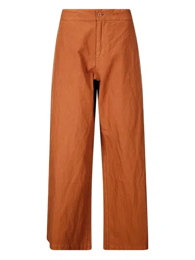 Labo Art Snake Trousers In Brown
