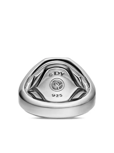 David Yurman Sterling Silver Streamline Signet Ring (14mm) In Silver