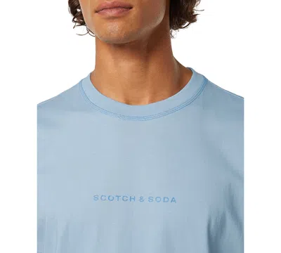 Scotch & Soda Men's Seasonal Crewneck T-shirt In Blue