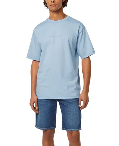 Scotch & Soda Men's Seasonal Crewneck T-shirt In Blue
