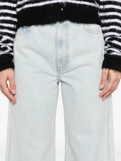 Khaite Blue Dane Stretch Jeans In White