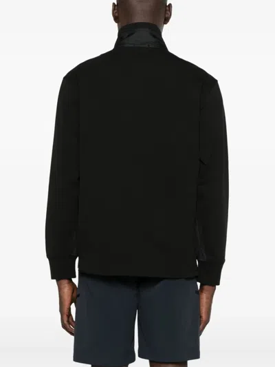 C.p. Company C.p.company Black Stretch Cotton Sweatshirt In Black
