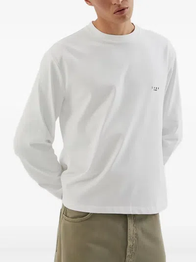 1989 Studio Long-sleeved T-shirt With Embroidered Logo In White