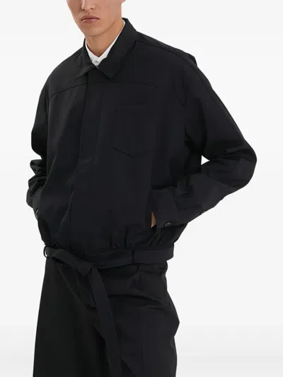 束腰衬衫式夹克