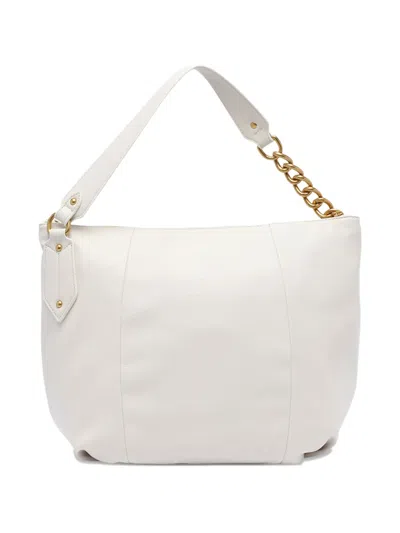 Liu •jo Shoulder Bag With Chain Strap And Padlock Detail In White