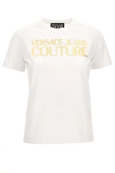 Versace Jeans Couture Logoed T-shirt In White