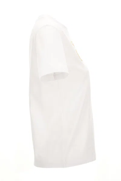 Versace Jeans Couture Logoed T-shirt In White