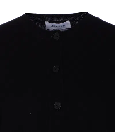 Alexander Mcqueen Alexander Mc Queen Black Ivory Wool Cashmere Cardigan
