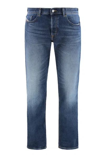 Diesel 2023 Customizable Straight Leg Denim With Distinctive Detail In Blue
