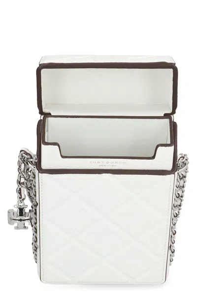 Tory Burch Fleming Leather Smartphone Case In White