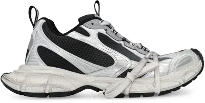 Balenciaga Multicolor Mesh And Rubber 3xl Gradient Sneakers In Gray
