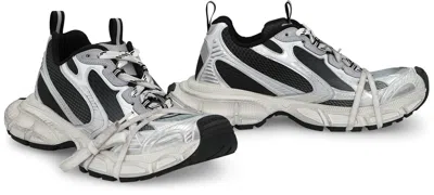 Balenciaga Multicolor Mesh And Rubber 3xl Gradient Sneakers In Gray