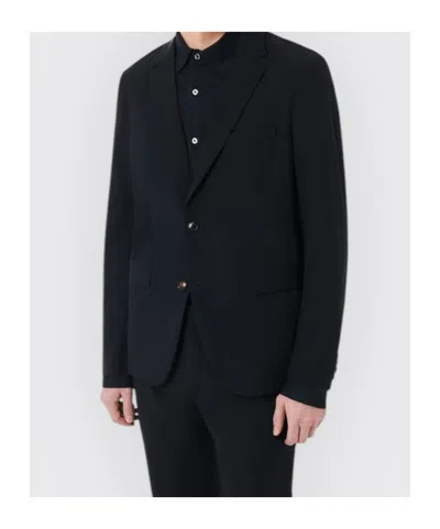 Rrd Midnight Blue Stretch Polyester Blazer In Blue