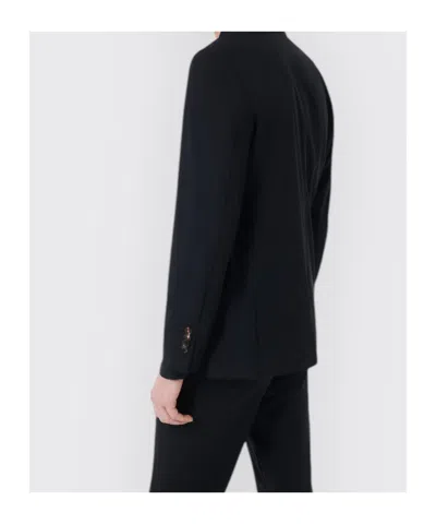 Rrd Midnight Blue Stretch Polyester Blazer In Blue