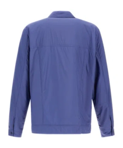 Herno Ecoage Shacket In Light Blue