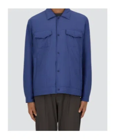 Herno Ecoage Shacket In Light Blue