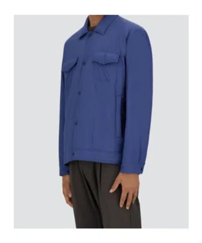 Herno Ecoage Shacket In Light Blue