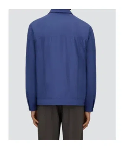 Herno Ecoage Shacket In Light Blue