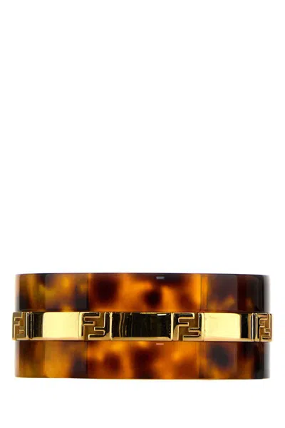 Fendi Plexiglass Forever Bracelet Accents Design Tortoiseshell In Printed