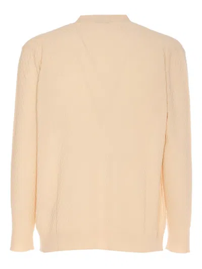 Paolo Pecora Cardigan With Buttons Closure In Nude