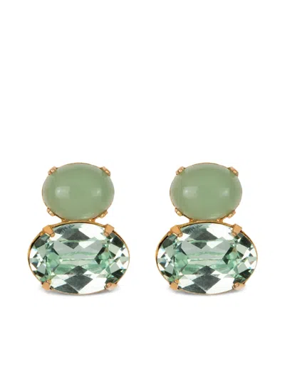 Jennifer Behr Yvette Earrings In Green