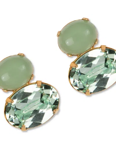 Jennifer Behr Yvette Earrings In Green