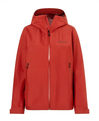 Marmot Women's Minimalist Pertex Hooded Collar Jackets In Red