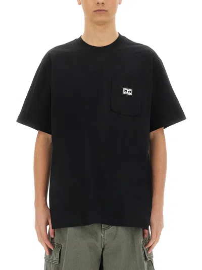 Obey Established Works Eyes Pocket Tee Ss In Black