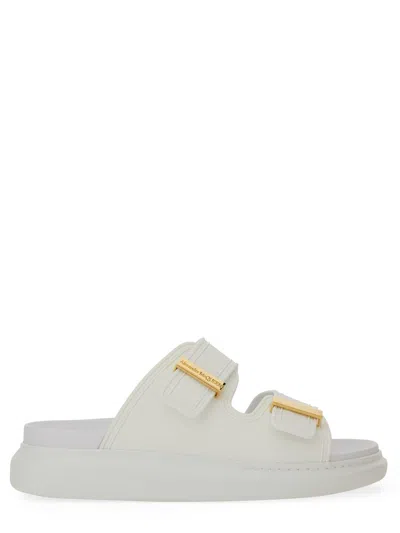 Alexander Mcqueen 50mm Hybrid Slide Sandals In Ivory