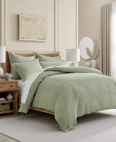 Levtex Cloud Waffle Textured 3-pc. Comforter Set, King/california King In Desert Sage