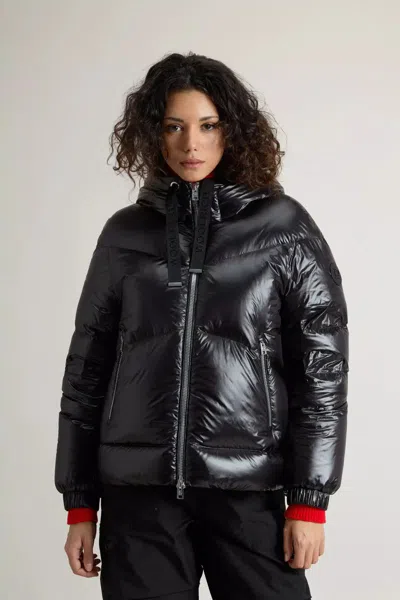 Woolrich Nylon Down Jacket In Black