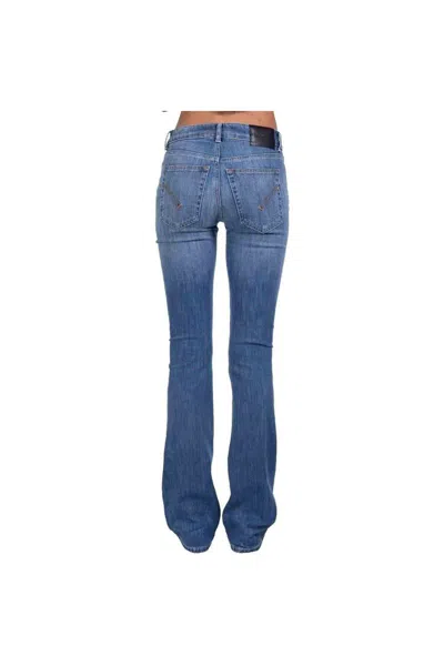 Dondup Olivia Bootcut Jeans In Stretch Denim In Navy