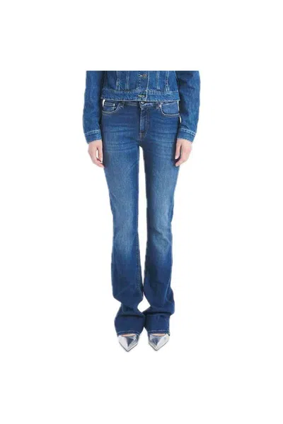 Dondup Olivia Bootcut Jeans In Stretch Denim In Navy