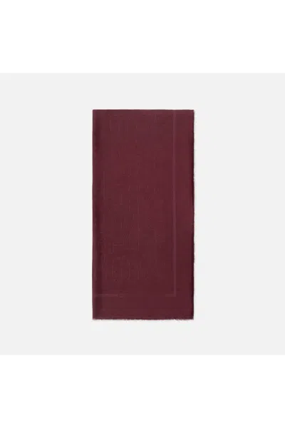 Elisabetta Franchi Fringed Rectangular Scarves Collection In Red