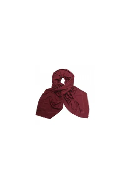 Elisabetta Franchi Fringed Rectangular Scarves Collection In Red