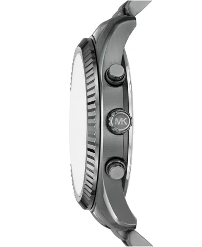 Michael Kors Lexington Chronograph Gift Set, 44mm In Gunmetal