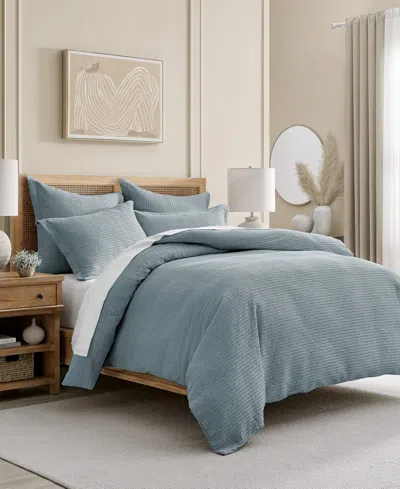 Levtex Cloud Waffle Textured 2-pc. Duvet Cover Set, Twin/twin Xl In Chambray
