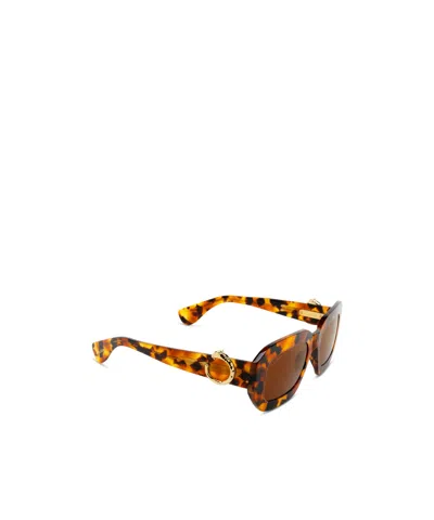 Cartier Rectangular Frame Sunglasses In Brown