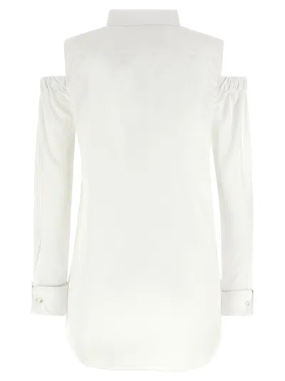 Max Mara Cut-out Shirt In White