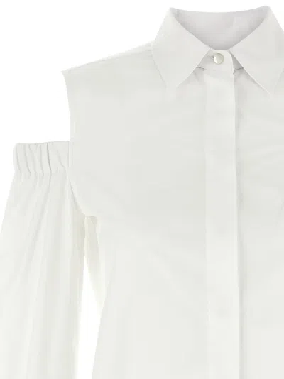Max Mara Cut-out Shirt In White