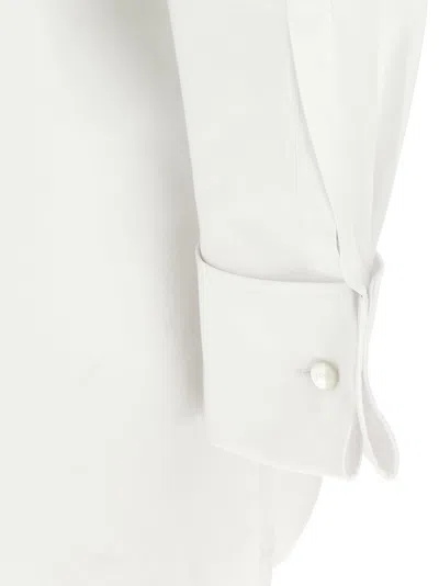 Max Mara Cut-out Shirt In White