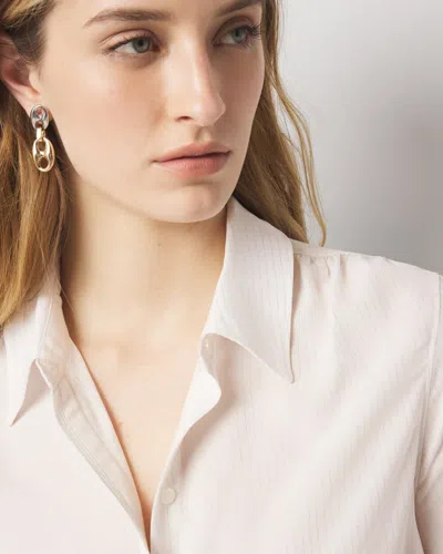 White House Black Market Soft Shirt In Antique White