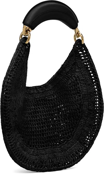 Chloé Chloe Women Black Raffia Banana Handbag