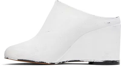 Mm6 Maison Margiela Mm6 By Maison Margiela Leather Mules In White