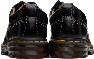 Dr. Martens Black Lowell Leather Moc Toe Derbys In Brown