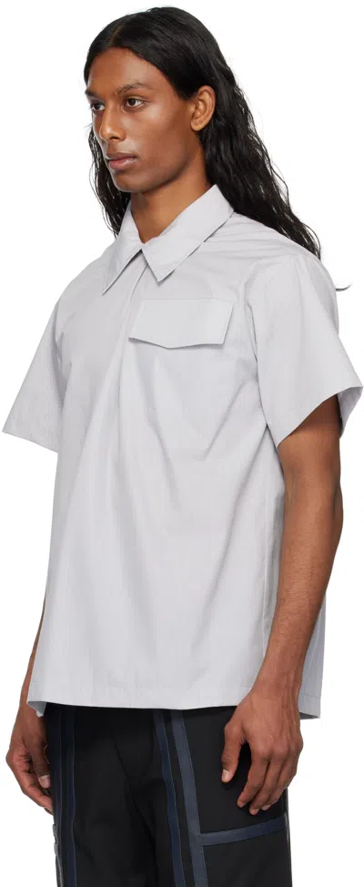 Stanley Raffington Gray Pull-over Shirt In Grey