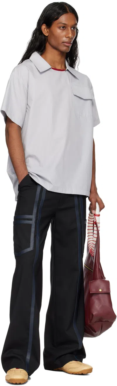 Stanley Raffington Gray Pull-over Shirt In Grey